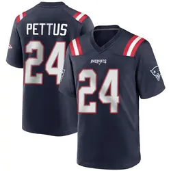 Nike Dell Pettus New England Patriots Men's Game Navy Blue Team Color Jersey