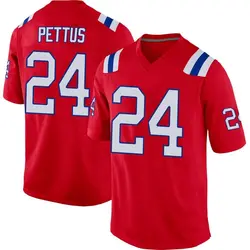 Nike Dell Pettus New England Patriots Men's Game Red Alternate Jersey