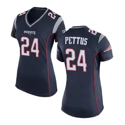 Nike Dell Pettus New England Patriots Women's Game Navy Blue Team Color Jersey