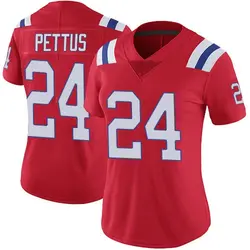 Nike Dell Pettus New England Patriots Women's Limited Red Vapor Untouchable Alternate Jersey