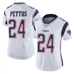 Nike Dell Pettus New England Patriots Women's Limited White Vapor Untouchable Jersey