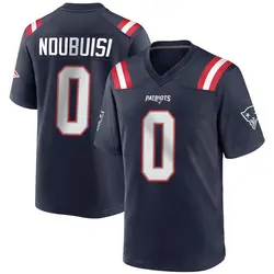 Haggai Ndubuisi New England Patriots Men's Game Navy Blue Team Color Jersey