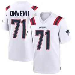Nike Mike Onwenu New England Patriots Youth Game White Jersey