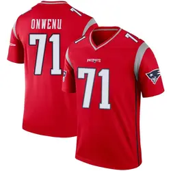 Nike Mike Onwenu New England Patriots Youth Legend Red Inverted Jersey