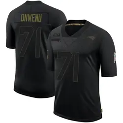 Nike Mike Onwenu New England Patriots Youth Limited Black 2020 Salute To Service Jersey