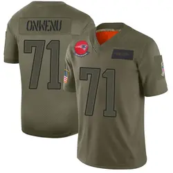 Nike Mike Onwenu New England Patriots Youth Limited Camo 2019 Salute to Service Jersey