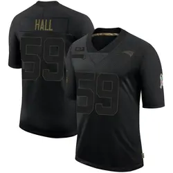 Nike Terez Hall New England Patriots Youth Limited Black 2020 Salute To Service Jersey
