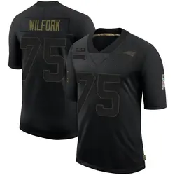 Nike Vince Wilfork New England Patriots Youth Limited Black 2020 Salute To Service Jersey